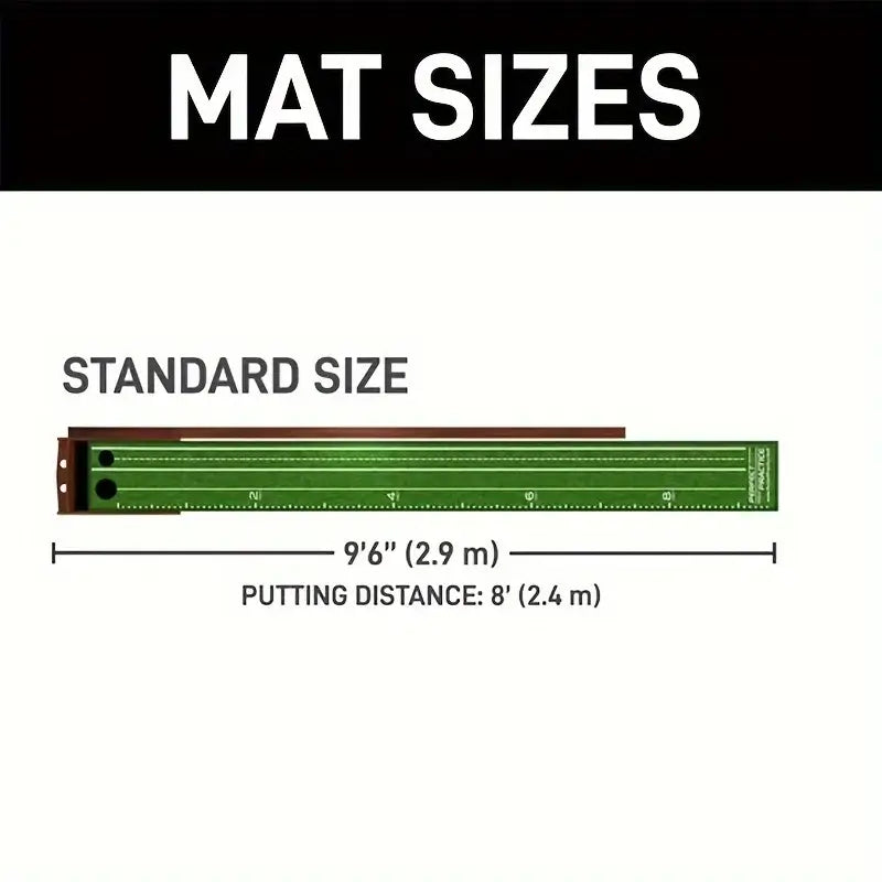 Sportsman Specialty Products PRACTICE Putting Mat - Indoor Golf Putting Green with 1/2 Hole Training