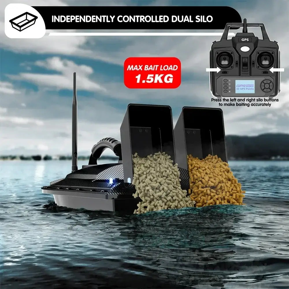 Fishing Bait Boat,500m Control, Endurance Max 8 Hours, Fish Finder Sportsman Specialty Products