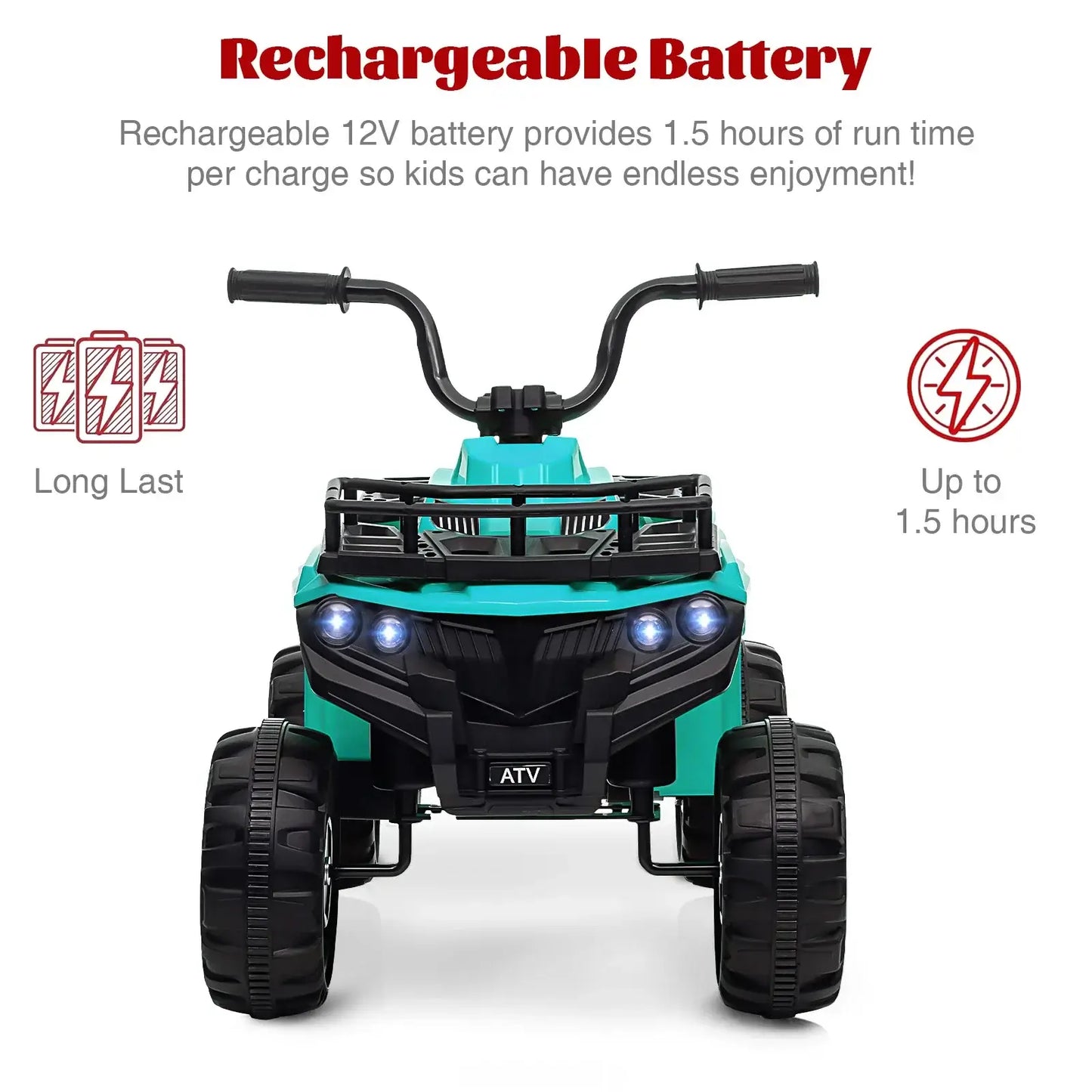 Kids Ride On ATV, 12V Battery Powered Electric Vehicle With Remote Control Sportsman Specialty Products