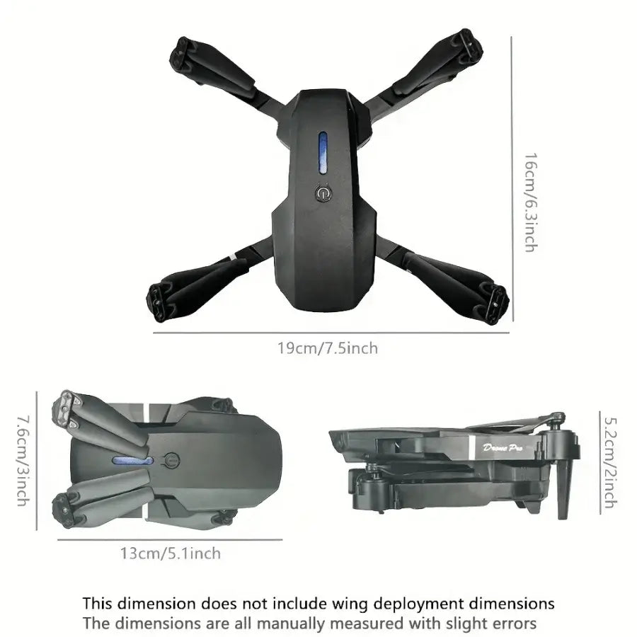 E88 HD Camera Drone with WiFi FPV - Foldable Long Flight Time