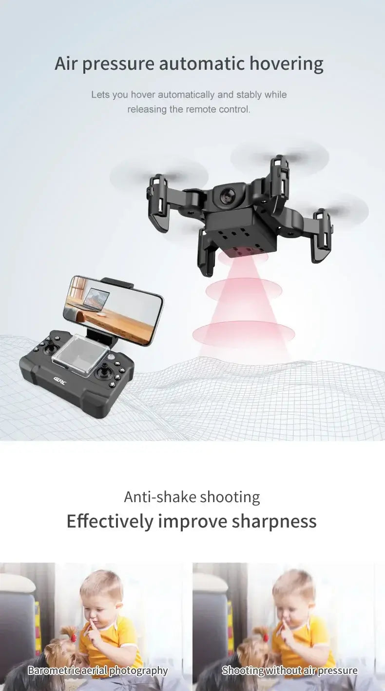 Xiaomi V2 Mini Drone Professional 8k Hd Camera 5g Wifi Fpv Air Pressure Sportsman Specialty Products