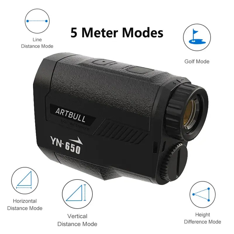 ARTBULL Laser Golf Rangefinder for Hunting Telescope with Flag-Lock Slope Pin Laser Sportsman Specialty Products