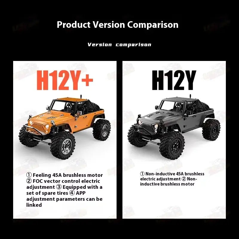 MJX R/C H12Y+ 1:12 brushless electric adjust climbing off-road Sportsman Specialty Products