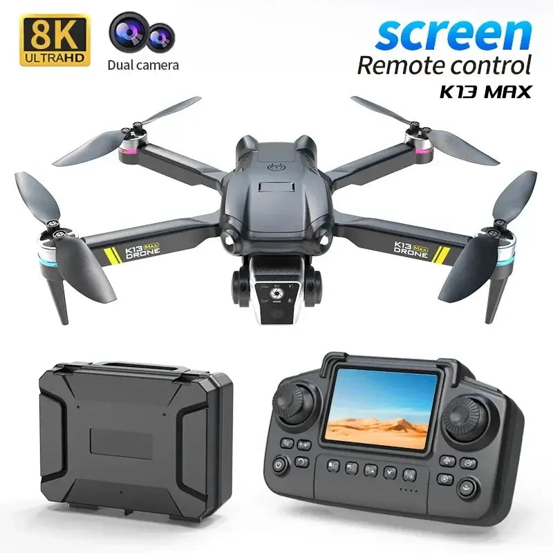 New K13MAX Drone With Screen Remote Control 8K HD Sportsman Specialty Products