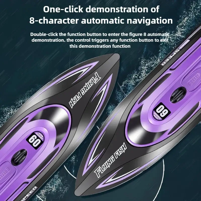 Children 2.4GHz RC Speedboat Toys 25km/h Waterproof High Speed Electric Sportsman Specialty Products