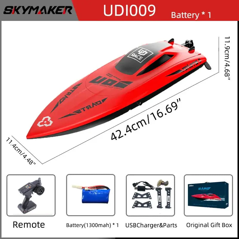 UDiRC RC Boat UDI009 Waterproof High Speed 35Km/H Sportsman Specialty Products