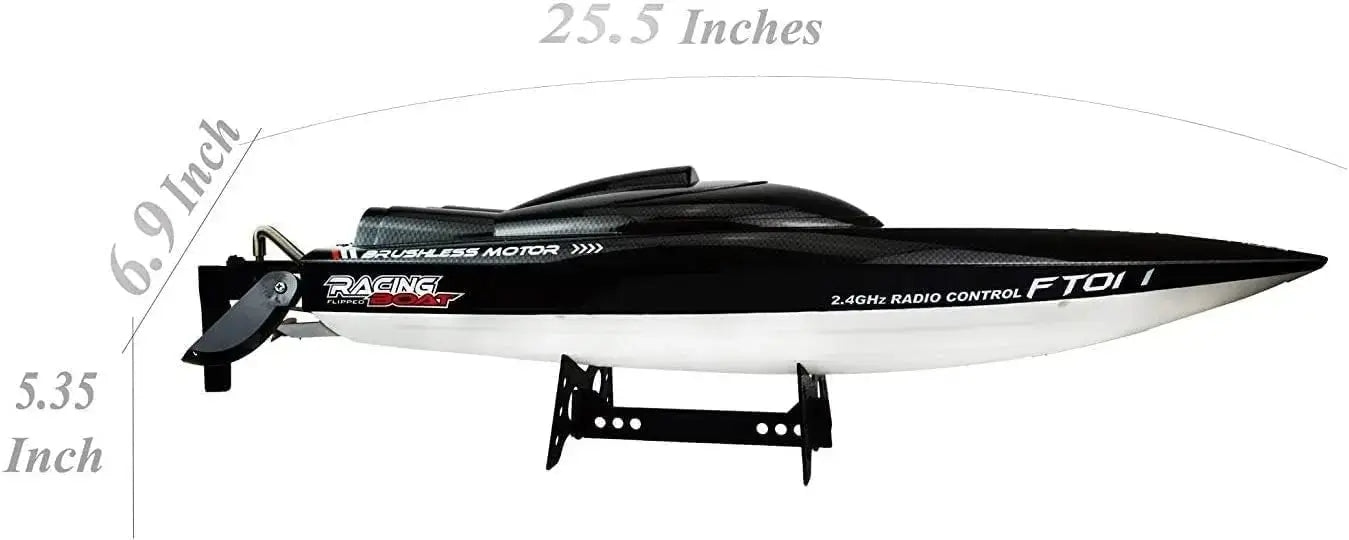 FT011 High Speed RC Boat 55km / h Brushless Motor Great Functions