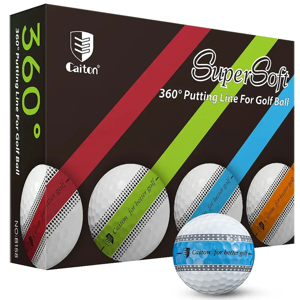 Caiton 12/3pcs 3-Layer PU Putter Golf Ball Sportsman Specialty Products