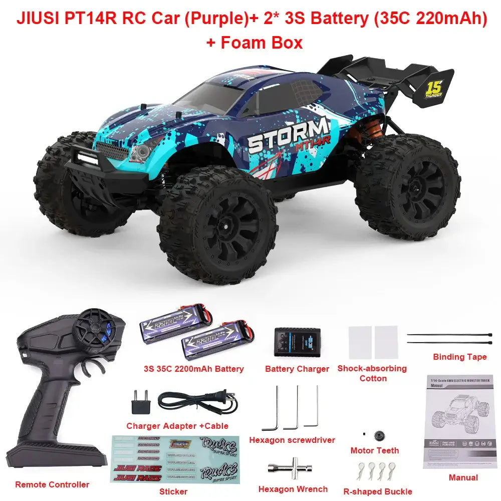 RC Car 4WD 80km/h Brushless 2.4G Remote Control Racing Car Sportsman Specialty Products