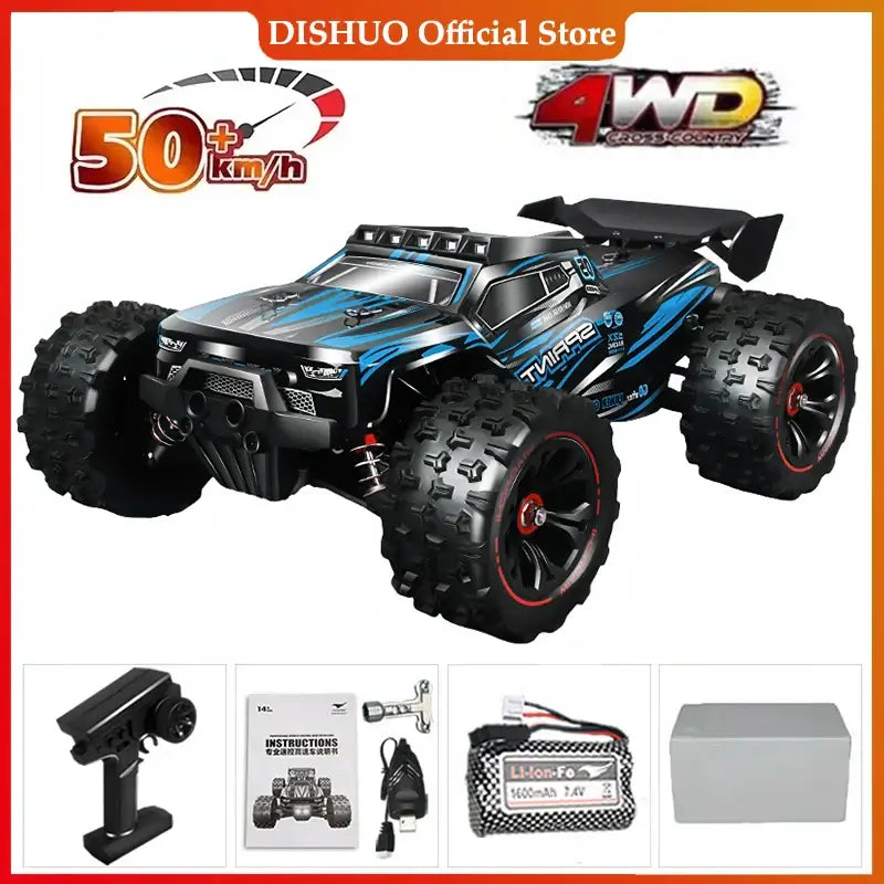 1:16 85KM/H Or 50KM/H 4WD RC Car With LED Remote Control Cars Sportsman Specialty Products