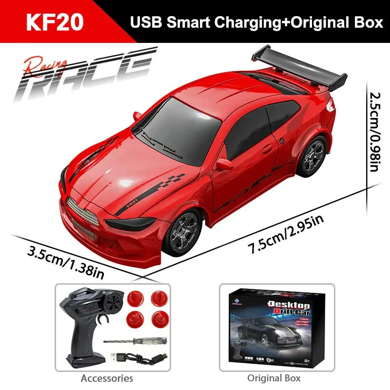 1/64 2.4G High speed Drift Rc Car 4WD Remote Control Sportsman Specialty Products