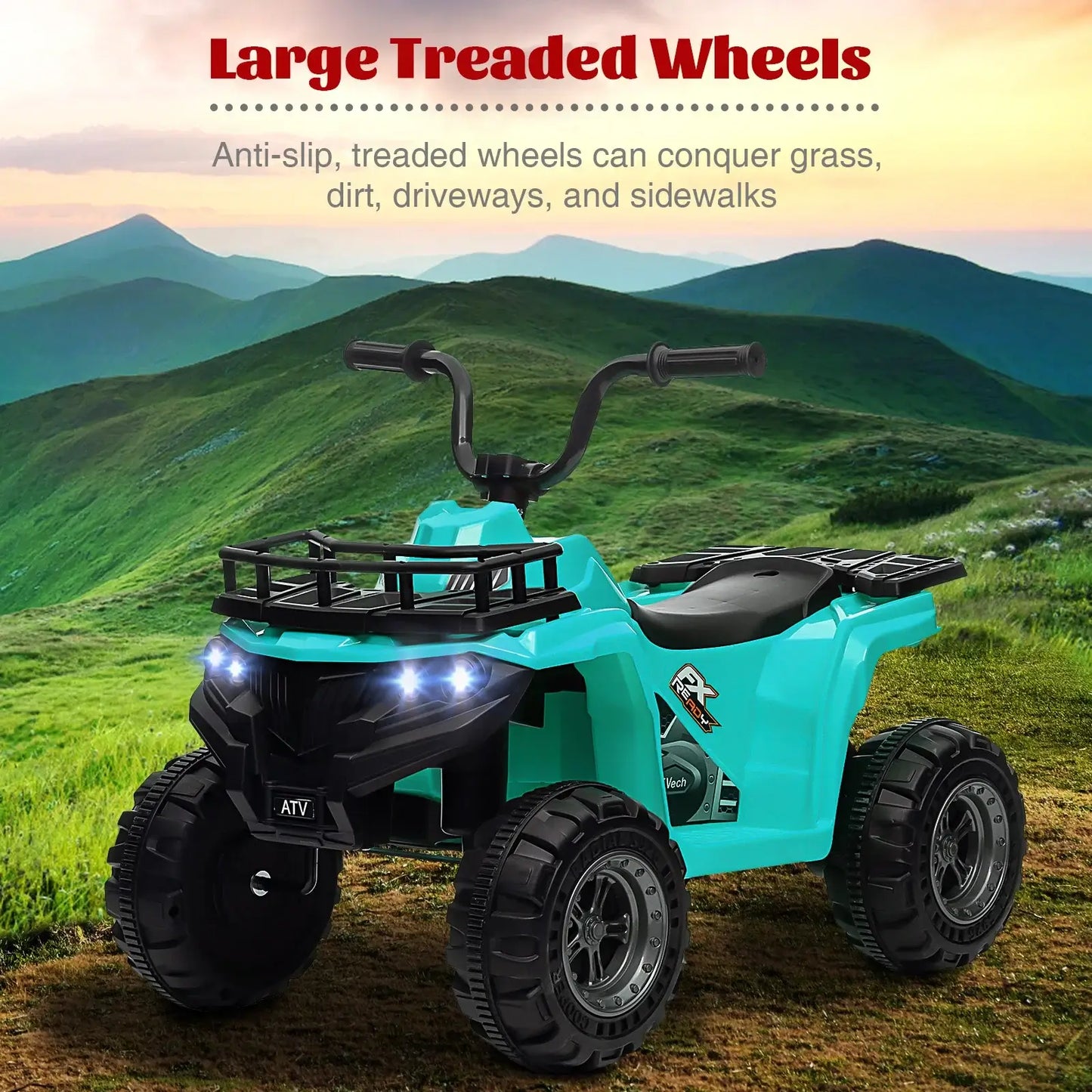 Kids Ride On ATV, 12V Battery Powered Electric Vehicle With Remote Control Sportsman Specialty Products