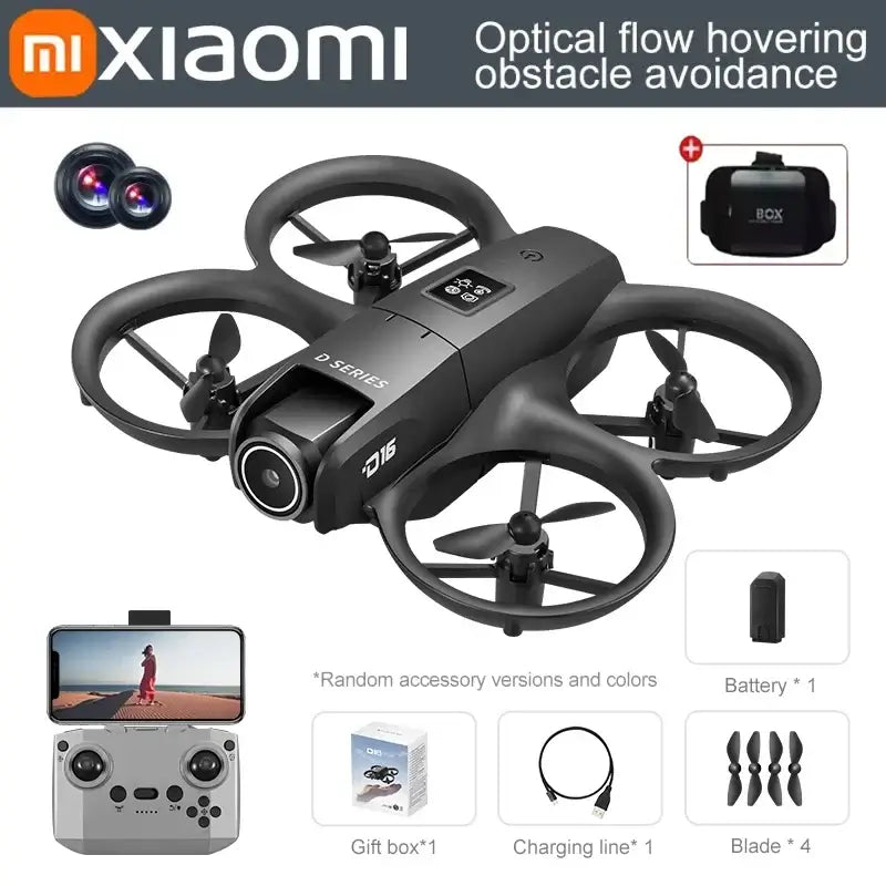 Xiaomi D16 Mini Drone Dual Camera 8K HDAerial Aircraft Obstacle Avoidance Sportsman Specialty Products