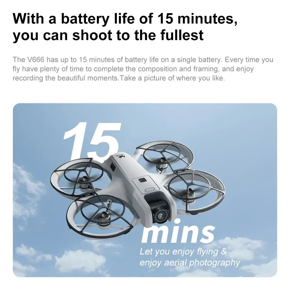 Xiaomi V666 MINI Drone 4K Professional WIFI 5G Dron Obstacle Avoidance Sportsman Specialty Products
