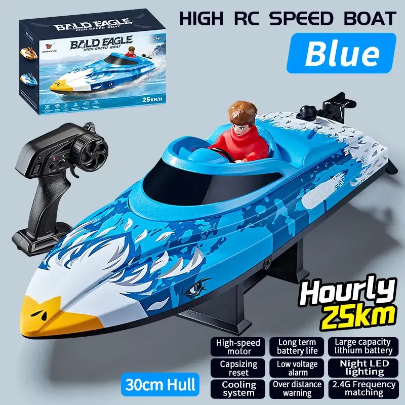 Hxjrc Hj822 2.4g Rc Boat Capsized Reset High Speed Led Light Sportsman Specialty Products