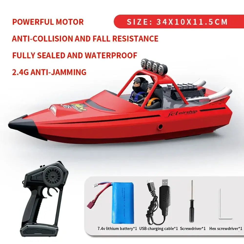 TY725 RC Boat TURBOJET PUMP High-Speed Remote Control Jet Boat Sportsman Specialty Products