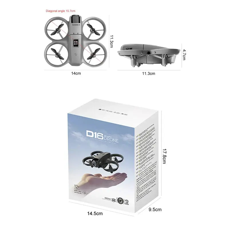 Xiaomi D16 Mini Drone Dual Camera 8K HDAerial Aircraft Obstacle Avoidance Sportsman Specialty Products