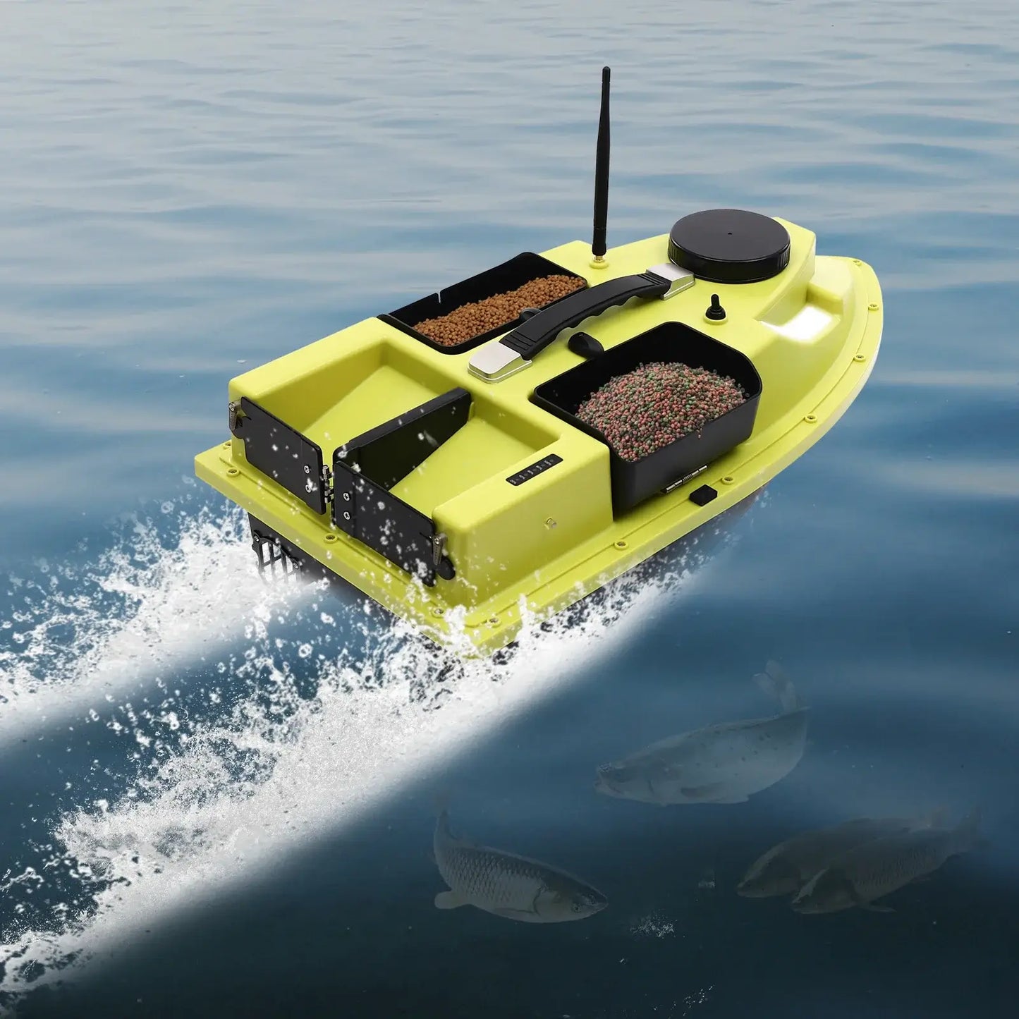 GPS RC Bait Boat for Fishing w/5200mAh Battery LED Screen Fishing Bait Boat Sportsman Specialty Products
