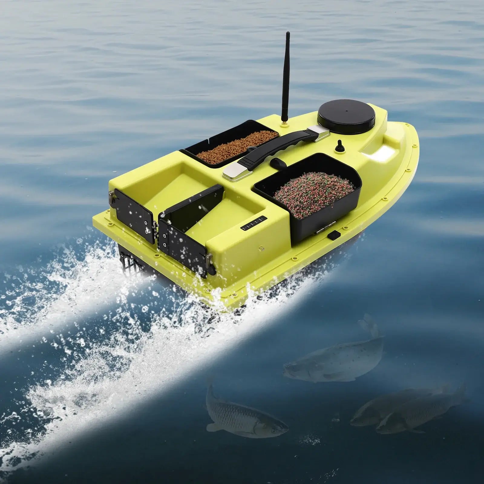 GPS RC Bait Boat for Fishing w/5200mAh Battery LED Screen Fishing Bait Boat Sportsman Specialty Products