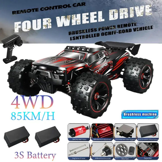 4WD Remote Control 1/14 RC Car 50 or Super Brushless 85KM/H Fast RTR High Speed Sportsman Specialty Products