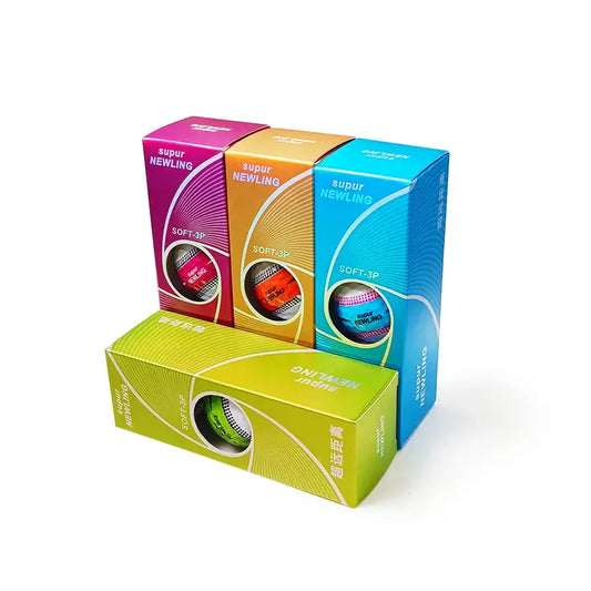 long distance golf balls 3pcs/box Supur NEWNING Golf Games colorful packaging display