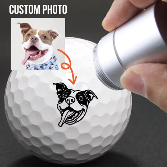 Custom Golf Ball Stamp Waterproof Personalized Baby Face