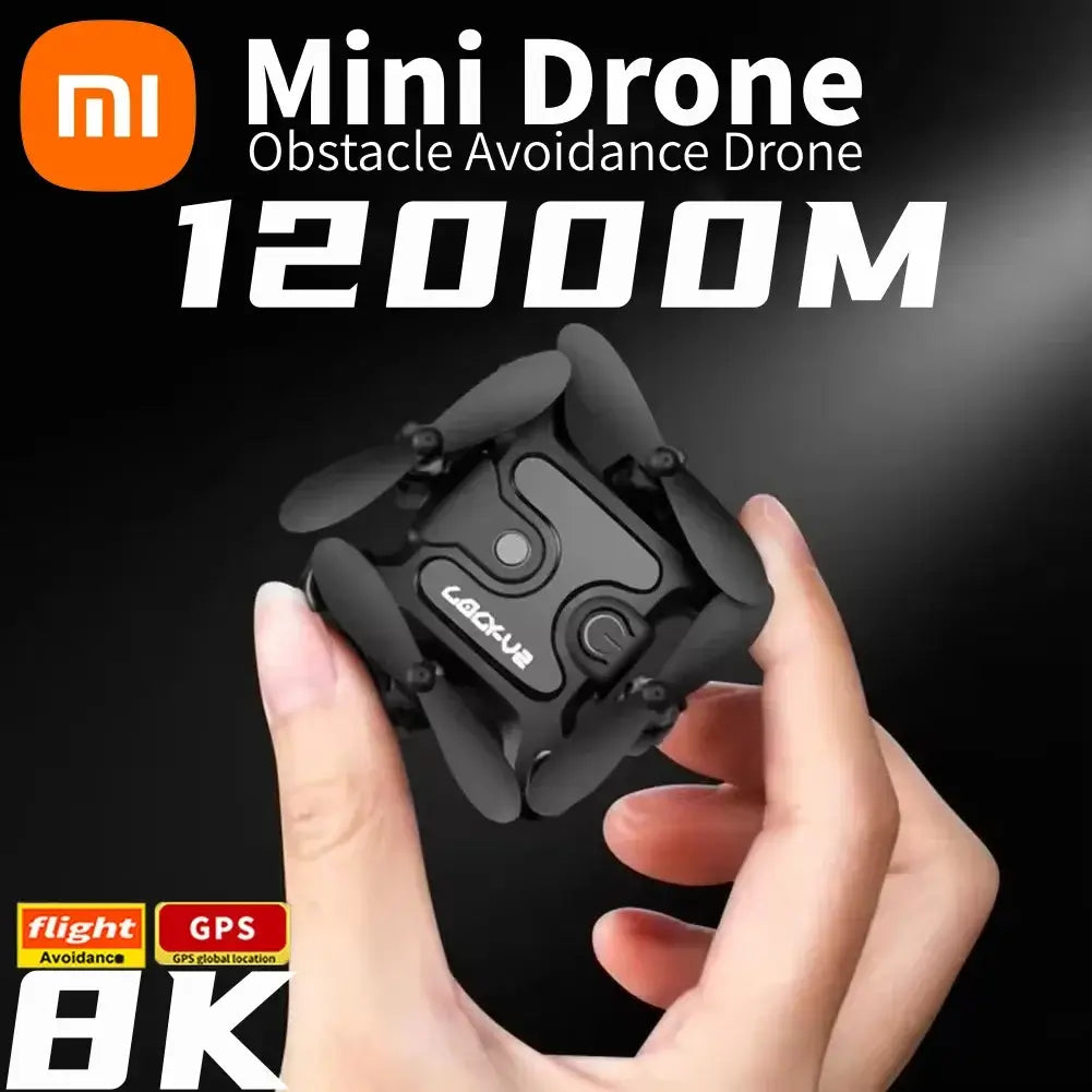 Xiaomi V2 Mini Drone Professional 8k Hd Camera 5g Wifi Fpv Air Pressure Sportsman Specialty Products