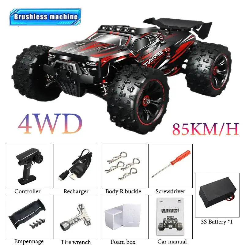 4WD Remote Control 1/14 RC Car 50 or Super Brushless 85KM/H Fast RTR High Speed Sportsman Specialty Products
