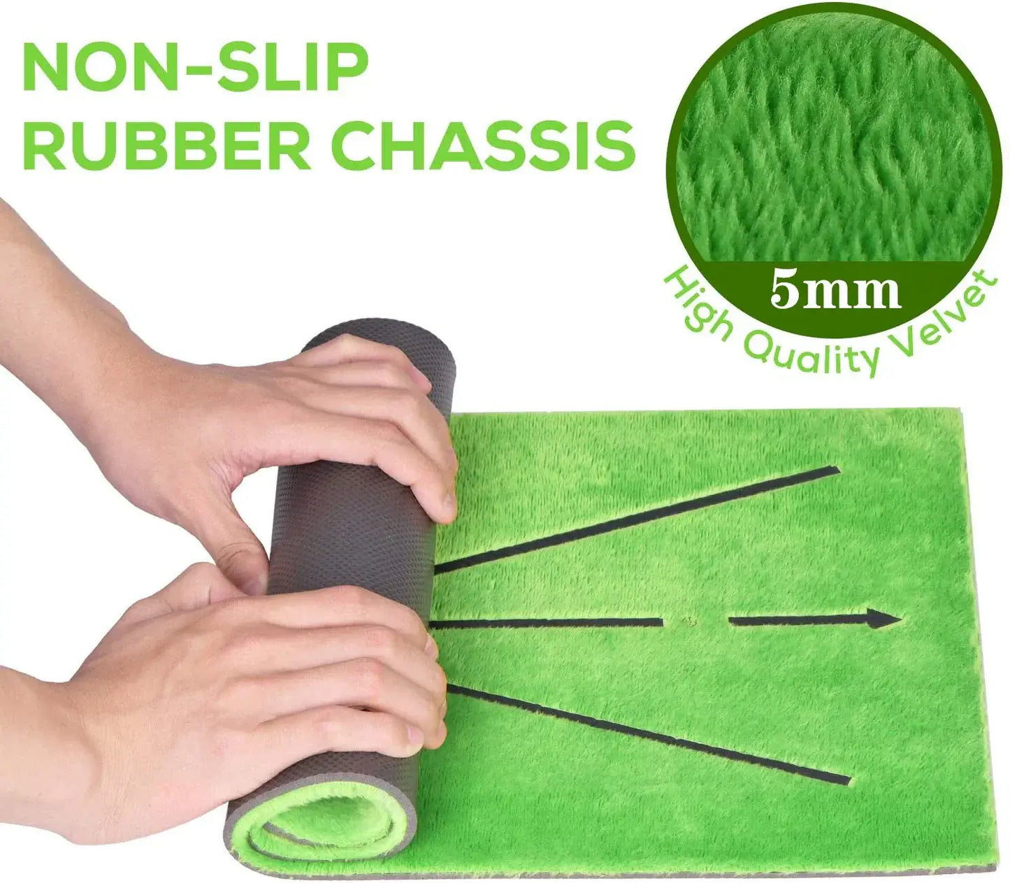Golf Training Mat Swing Track Practice Marking Pad Detection Batting Ball Trace Sportsman Specialty Products