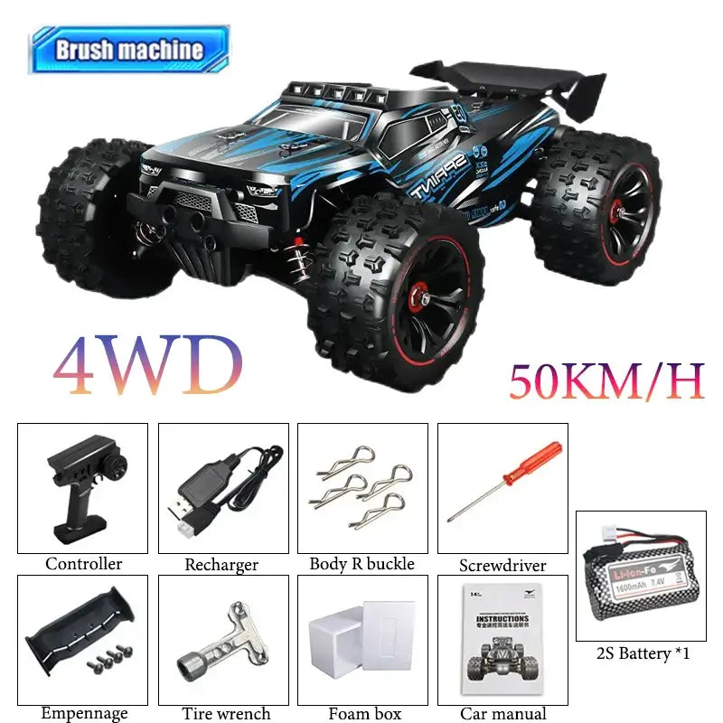 4WD Remote Control 1/14 RC Car 50 or Super Brushless 85KM/H Fast RTR High Speed Sportsman Specialty Products