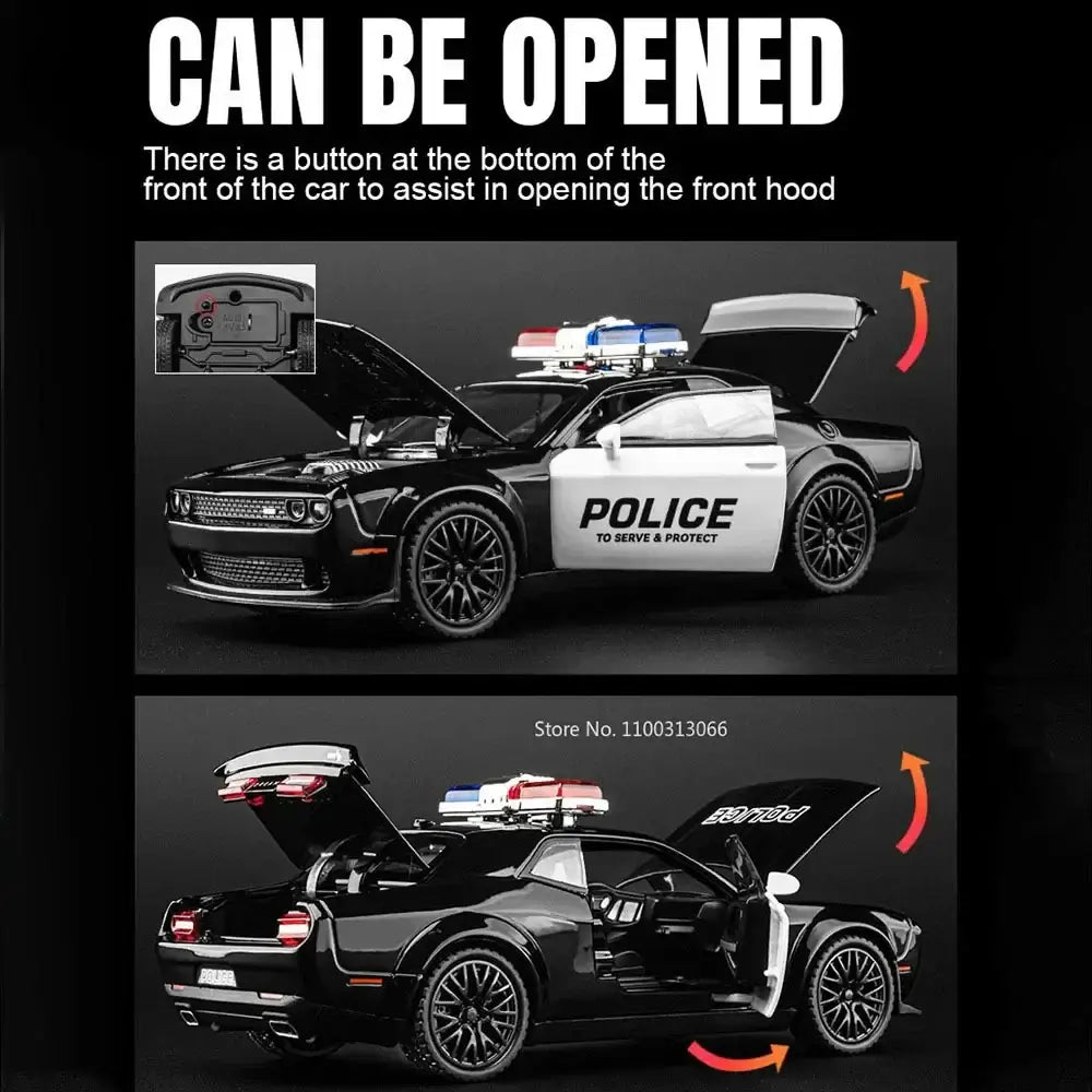 1:32 Scale Police Alloy Car Model Toys Metal Diecasts Vehicle Model with Light Sportsman Specialty Products