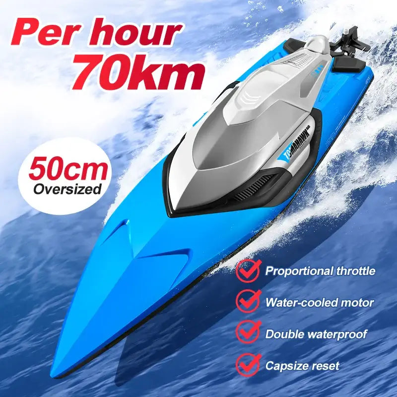 S2 RC Speedboat Boat 50KM/H High-Power Professional Remote Control Sportsman Specialty Products