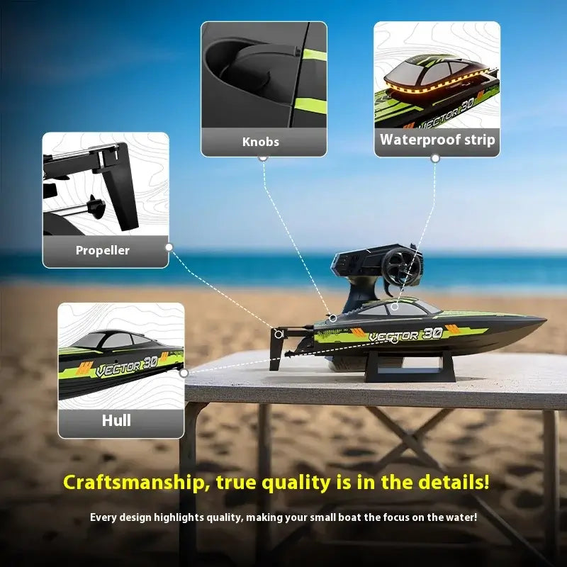 New Orans Remote Control Boat High-Speed Water-Cooled Sportsman Specialty Products