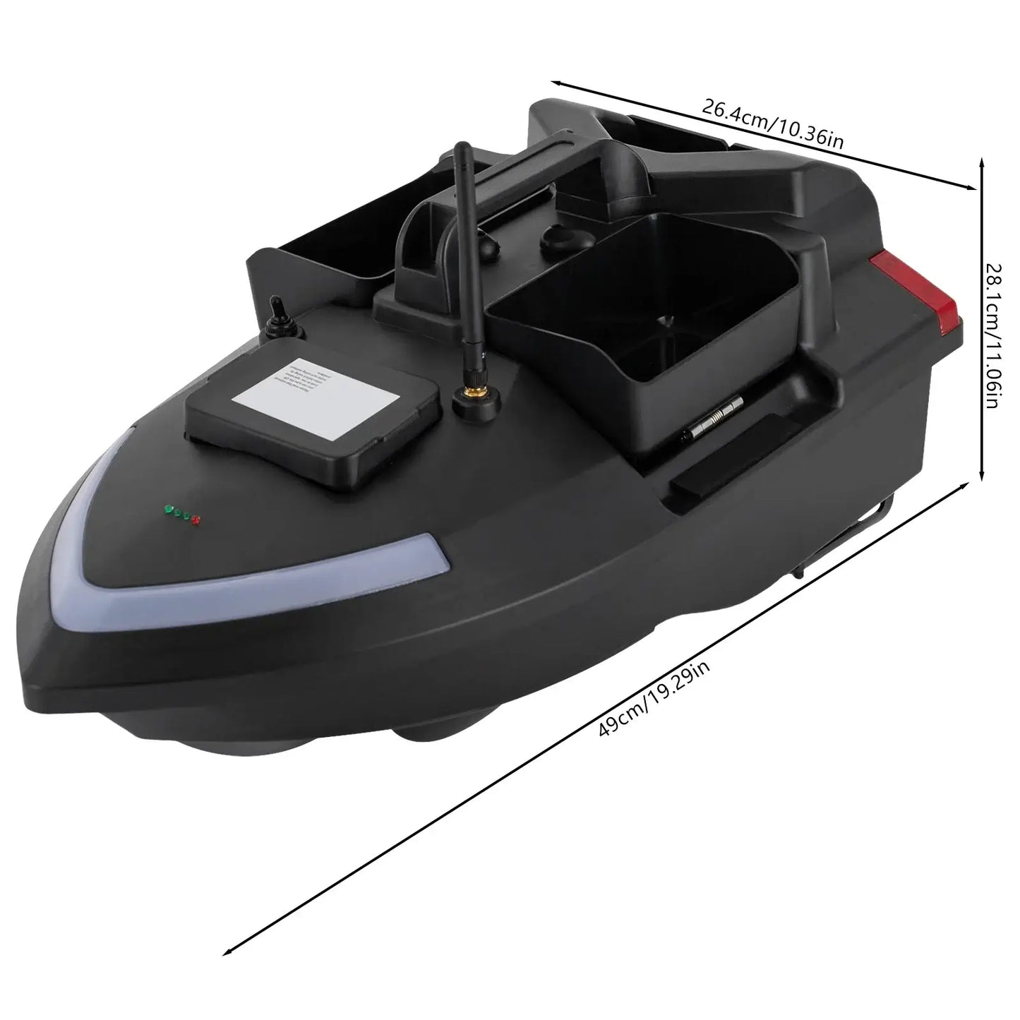 GPS Fishing Automatic Bait Boat W/1640.42ft Remote Range Sportsman Specialty Products