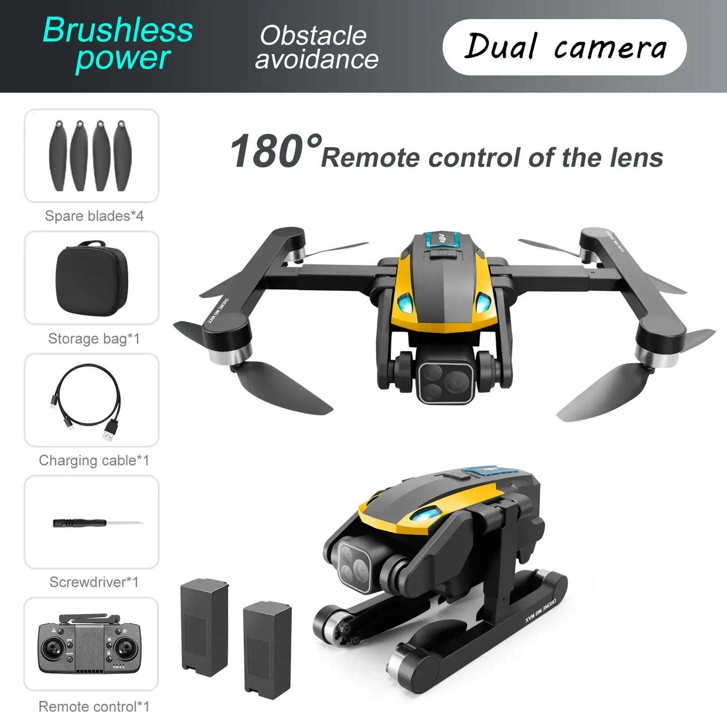 M8 Pro Drone 4k Professional HD 4k Rc Airplane Dual-Camera Sportsman Specialty Products
