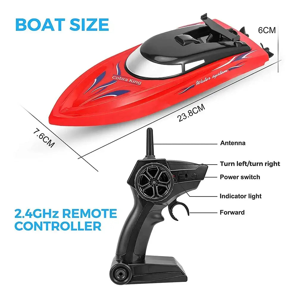 2Pack RH701 RC Battery Boat 2.4Ghz 25km/h High-Speed Sportsman Specialty Products