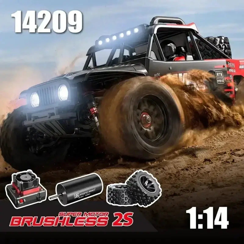 Hyper Go MJX 14209 14210 14301 14302 14303 1/14 4WD RC Car 75KM/H Sportsman Specialty Products