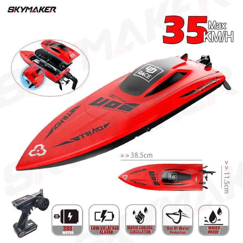 UDiRC RC Boat UDI009 Waterproof High Speed 35Km/H Sportsman Specialty Products