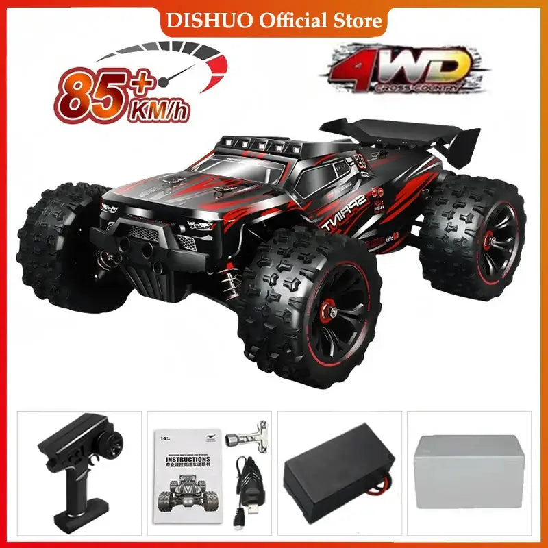 1:16 85KM/H Or 50KM/H 4WD RC Car With LED Remote Control Cars Sportsman Specialty Products