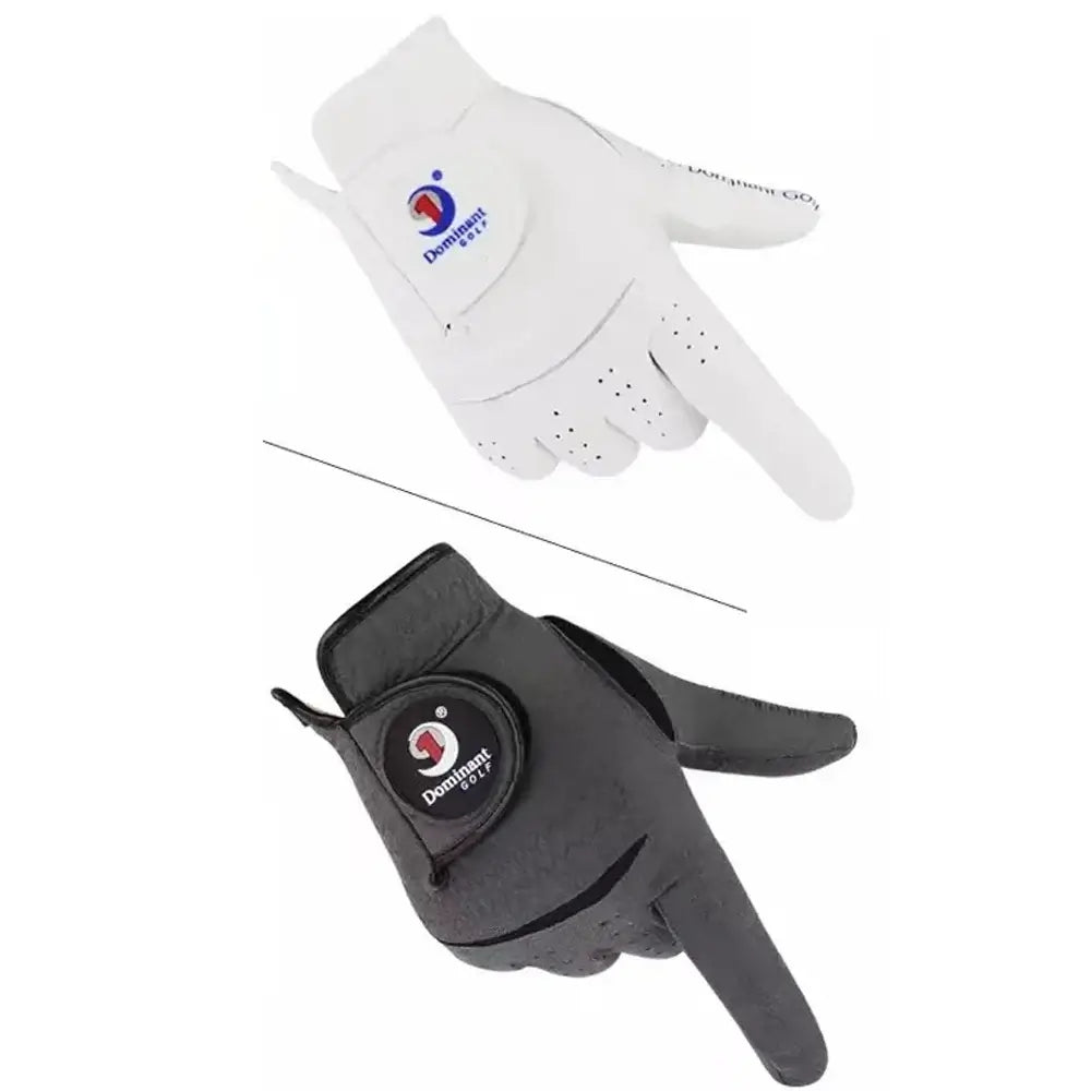 1Pair Men's Golf Gloves Microfiber Cloth Soft Fit Sport Grip Sportsman Specialty Products
