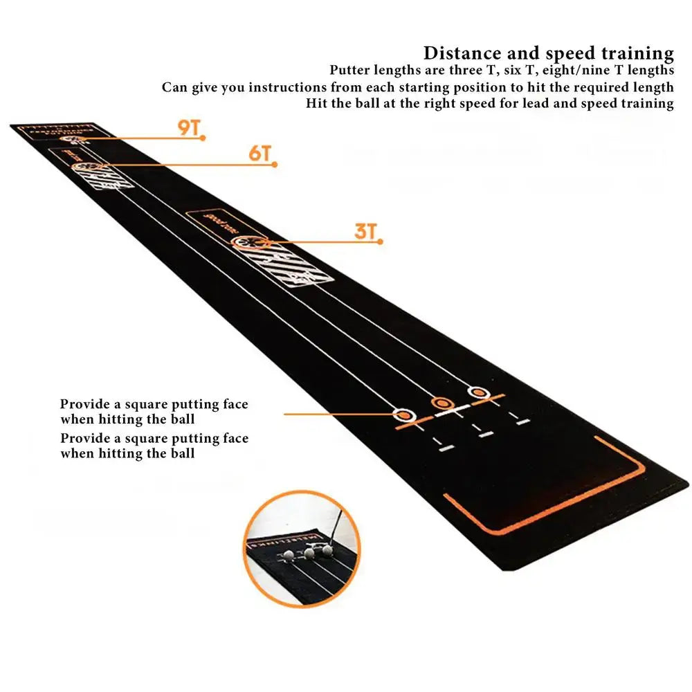 Golf Putting Mat 3 Meters Practice Putting Mat Indoor Putting Mat Lightweight Sportsman Specialty Products