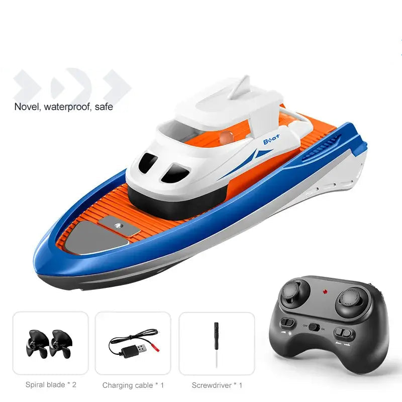 RC Boat Dual Motor Remote Control Speedboat Long Range Sportsman Specialty Products