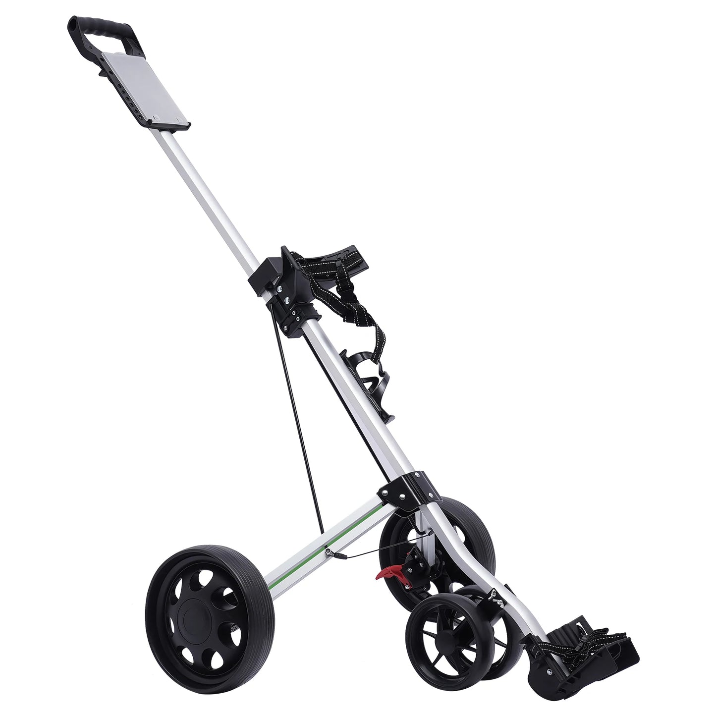 Sportsman Specialty Products Unisex Multi-functional 3-wheel Foldable Golf Push Cart Portable Lightweight