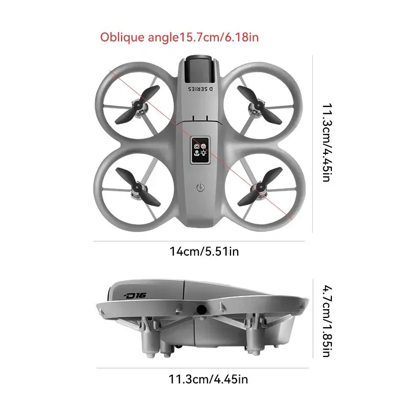 Xiaomi D16 Mini Drone Dual Camera 8K HDAerial Aircraft Obstacle Avoidance Sportsman Specialty Products