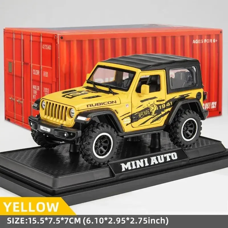 Off-Road 7 Door Wrangler Diecast Toy Car Model, 1/32