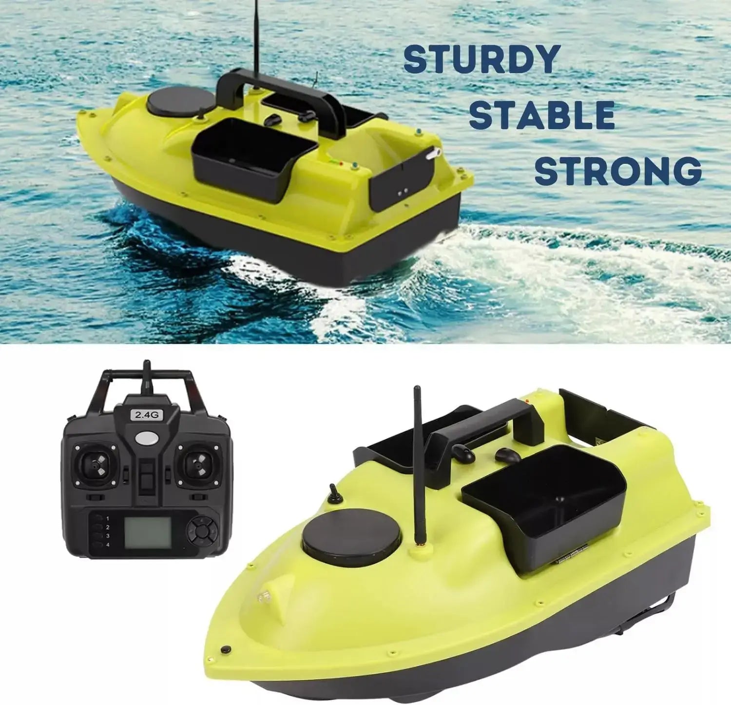 Remote Control Fishing Bait Boat Waterproof Sporting Goods with Night Lights Sportsman Specialty Products
