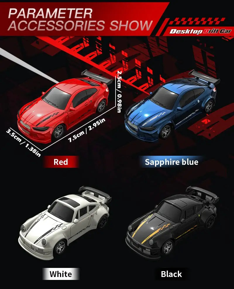 1/64 2.4G High speed Drift Rc Car 4WD Remote Control Sportsman Specialty Products