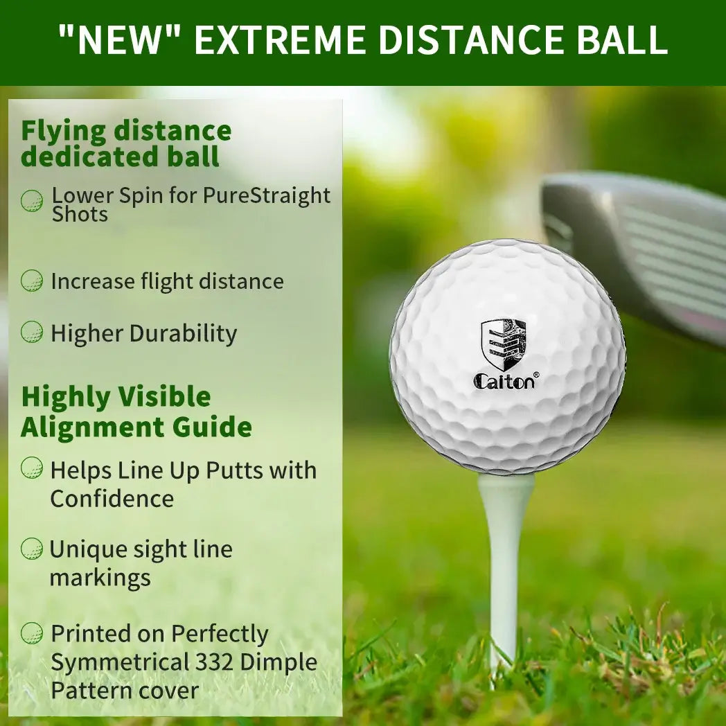 Caiton - Ultra-long distance golf ball, double core Sportsman Specialty Products