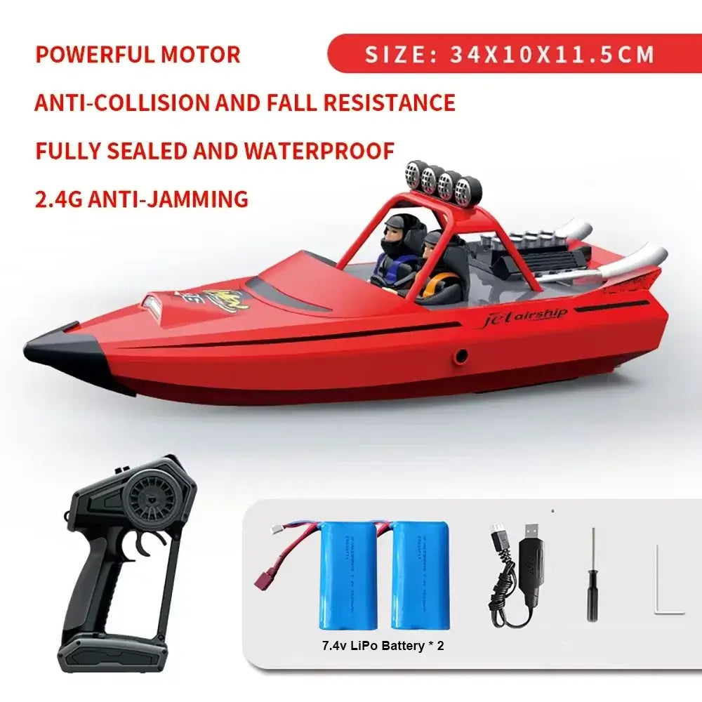 TY725 RC Boat TURBOJET PUMP High-Speed Remote Control Jet Boat Sportsman Specialty Products