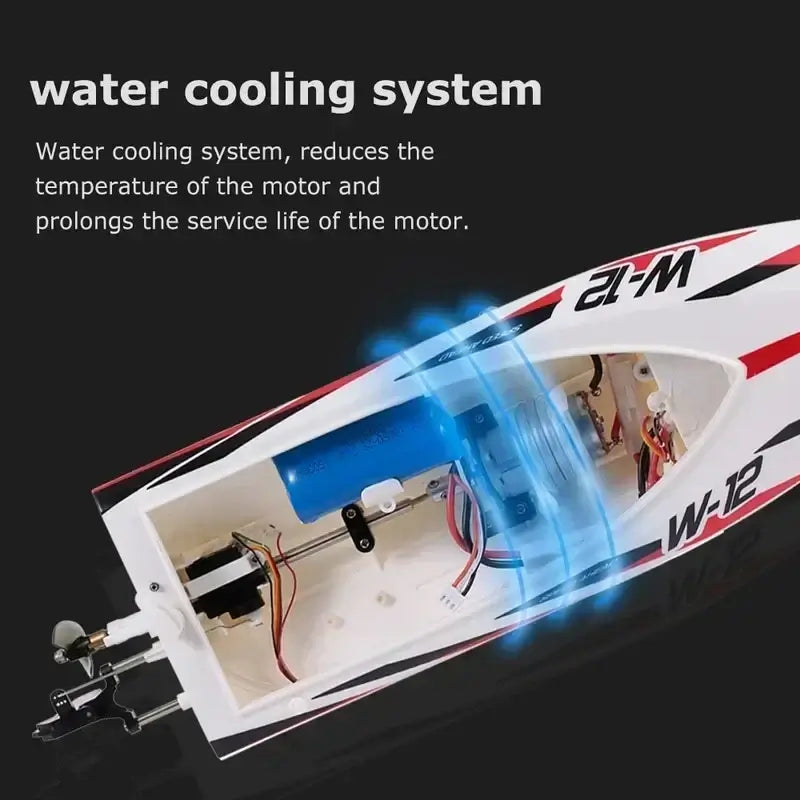 Remote-controlled Speedboat Wl912 Rc Boat 2.4ghz 35 Kilometers Sportsman Specialty Products